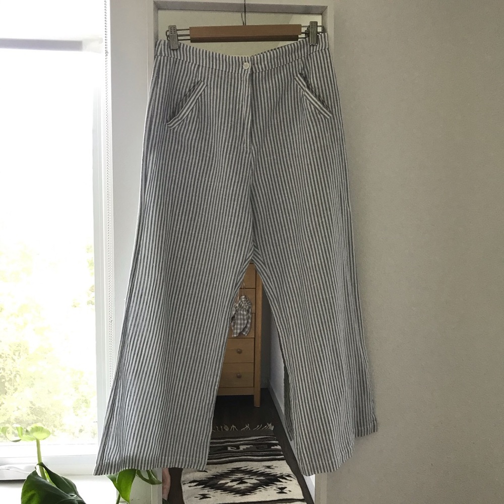 Reformation Linen High Waisted Sailor Pant